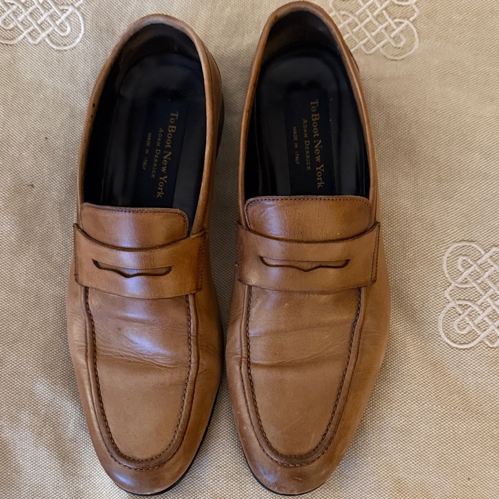 To Boot Men's Tan Leather Loafers